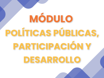 MÓDULO – POLÍTICAS PÚBLICAS, PARTICIPACIÓN Y DESARROLLO