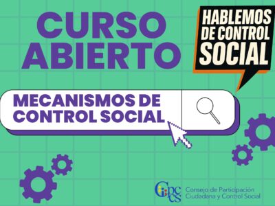 Curso Abierto – Mecanismos de Control Social: Veedurías, Observatorios y Comités de Usuarios