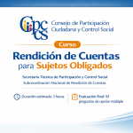 CURSO DE RENDICIÓN DE CUENTAS PARA SUJETOS    OBLIGADOS